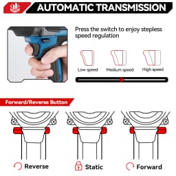 ONEVAN 2800N.M Brushless Electric Impact Wrench High Torque Cordless Screwdriver Drill Power Tool For Makita 18V Battery Pin