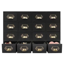 Wooden Drawer Box, Vintage Apothecary Cabinet with 16 Drawers, Bedroom Organisation, Solid Wood Storage for Spices, Medicines