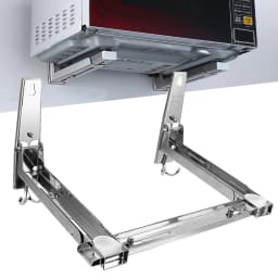 110.23 lbs Expandable Microwave Rack Wall-mounted Microwave Oven Shelf Stainless Steel Kitchen Microwave Bracket