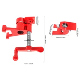 Wood Gluing Pipe Clamp| 4pcs 3/4" Woodworking Clamps Set| Heavy Duty Cast Iron Quick Release Bar Clamps