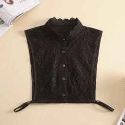 Fashion Half Shirt Style Fake Collar for Women Stand Detachable Collar Fake Girls Vintage Lace Ladies False Blouse Collar Decor