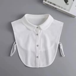 Fashion Half Shirt Style Fake Collar for Women Stand Detachable Collar Fake Girls Vintage Lace Ladies False Blouse Collar Decor