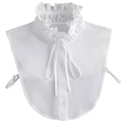 Fashion Half Shirt Style Fake Collar for Women Stand Detachable Collar Fake Girls Vintage Lace Ladies False Blouse Collar Decor