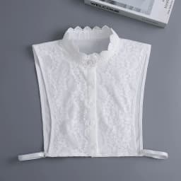 Fashion Half Shirt Style Fake Collar for Women Stand Detachable Collar Fake Girls Vintage Lace Ladies False Blouse Collar Decor