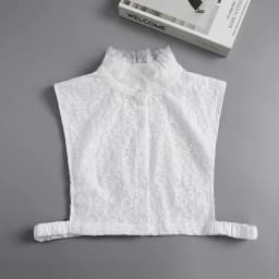 Fashion Half Shirt Style Fake Collar for Women Stand Detachable Collar Fake Girls Vintage Lace Ladies False Blouse Collar Decor