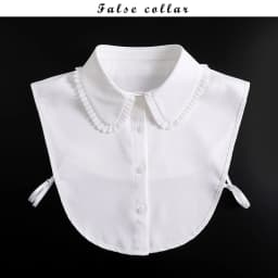 Fashion Half Shirt Style Fake Collar for Women Stand Detachable Collar Fake Girls Vintage Lace Ladies False Blouse Collar Decor