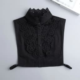 Fashion Half Shirt Style Fake Collar for Women Stand Detachable Collar Fake Girls Vintage Lace Ladies False Blouse Collar Decor