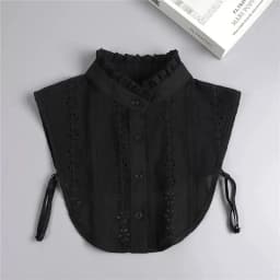 Fashion Half Shirt Style Fake Collar for Women Stand Detachable Collar Fake Girls Vintage Lace Ladies False Blouse Collar Decor