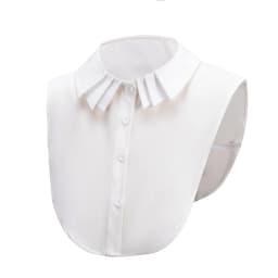 Fashion Half Shirt Style Fake Collar for Women Stand Detachable Collar Fake Girls Vintage Lace Ladies False Blouse Collar Decor
