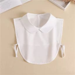 Fashion Half Shirt Style Fake Collar for Women Stand Detachable Collar Fake Girls Vintage Lace Ladies False Blouse Collar Decor
