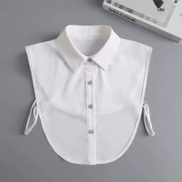 Fashion Half Shirt Style Fake Collar for Women Stand Detachable Collar Fake Girls Vintage Lace Ladies False Blouse Collar Decor