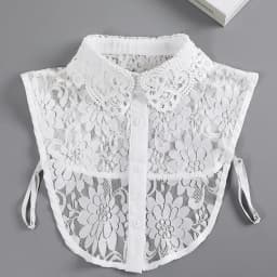 Fashion Half Shirt Style Fake Collar for Women Stand Detachable Collar Fake Girls Vintage Lace Ladies False Blouse Collar Decor