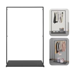 Heavy Duty Metal Clothes Rack 160cm Height Garment Display Stand w/ Base for Store Retail Home Clothing Rail Wardrobe Hanger
