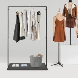 Heavy Duty Metal Clothes Rack 160cm Height Garment Display Stand w/ Base for Store Retail Home Clothing Rail Wardrobe Hanger