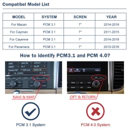 Road Top Wireless CarPlay for Porsche Macan Cayman Cayenne Panamera PCM3.1 Android Auto Mirror Link AirPlay Car Accessories