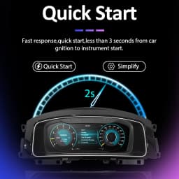 Dashboard Digital Cluster For VW Caddy 2003-2020 years Instrument Panel Virtuele Cockpit Speedometer