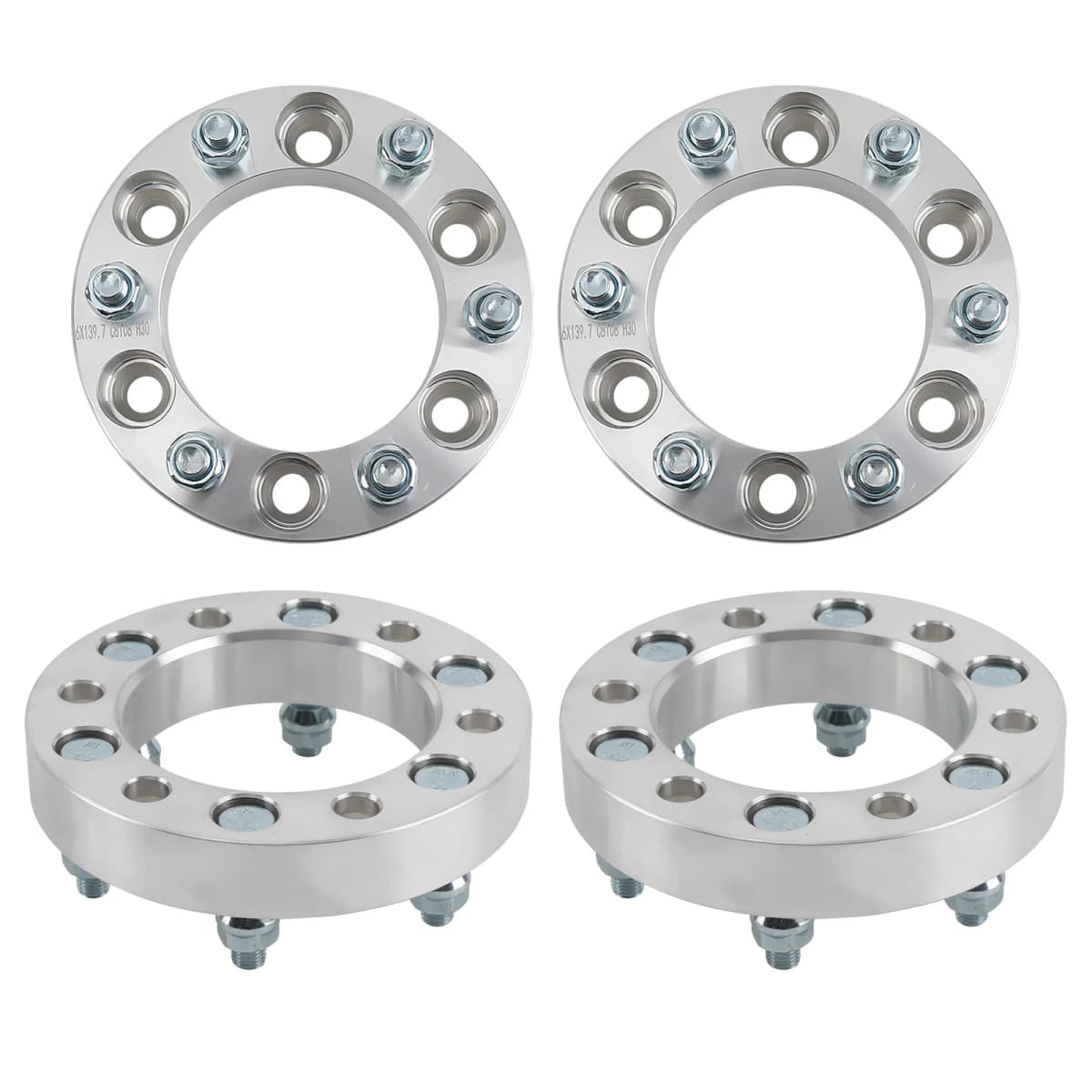 Wheel Spacer Adapters 6x139.7 30mm 6 Studs for Toyota Landcruiser Hilux 4Runner