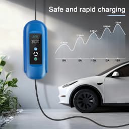 ISIGMA 16A 11kw Type2 IEC-62169 CEE RED Car Charger Portable EV Charger with 5M Cable for EU Electric Hybrid Vehicles