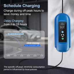 ISIGMA 16A 11kw Type2 IEC-62169 CEE RED Car Charger Portable EV Charger with 5M Cable for EU Electric Hybrid Vehicles