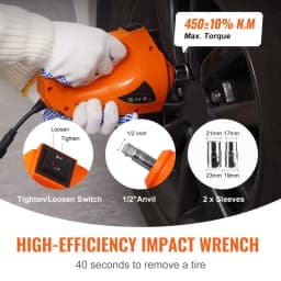 5 Ton Electric Car Jack Hydraulic Jack W/Electric Impact Wrench Built-in Inflatable Pump LED Light For SUV Sedan Truck Repair
