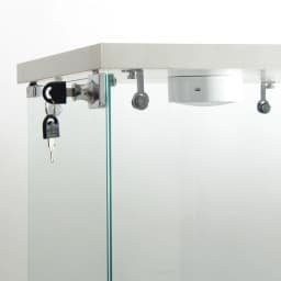 Glass Vitrina, 2 layers, glass cabinet, living room with LED, modern glass Collection cabinet, glass cabinet for Desk, collar objects