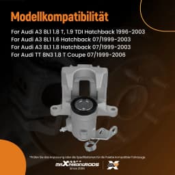 Rear Left Brake Caliper for VW GOLF Mk4 Seat Leon 97 to 05 1J0615423D 1J0615423G