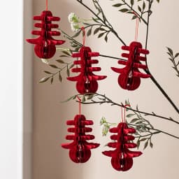 Chinese New Year Decorations 2026 Honeycomb Hanging Ornament Spring Festival Wedding Decoration Lunar New Year tet Decorations