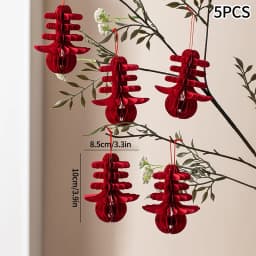 Chinese New Year Decorations 2026 Honeycomb Hanging Ornament Spring Festival Wedding Decoration Lunar New Year tet Decorations