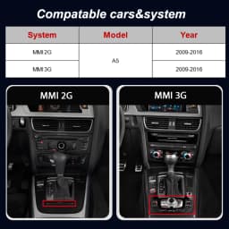 8.8“ Linux Wireless CarPlay Andorid Auto Car Radio For Audi A5 2009-2016 Intelligent System Stereo Bluetooth GPS Navi Autoradio
