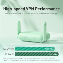 GL.iNet GL-MT3600BE Beryl 7 Dual-Band Wi‑Fi 7 Travel Router, Wireless Portable Wi‑Fi Travel Router, Dual 2.5G Ports, USB 3.0, WireGuard VPN 1100 Mbps, OpenWrt, WPA3, AdGuard Home, Network Privacy Protection