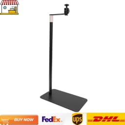 Freestanding Steel Projector Stand| 60-120cm Height Adjustable Rotating Projector Holder for 1/4" Studs Projector