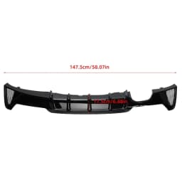 Rear Bumper Diffuser Lip For BMW 4 Series F32 F33 F36 428i 435i M Sport 2014~2020 Guard Spoiler Plate Splitter Auto Accessories