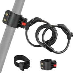 Electric Scooter Lock, Bike Lock, Cable Lock with 4-Digit Combination, Double Cable Locks Anti-Theft 125cm for Electric Scooter