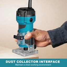 800W Electric Trimming Machine 6 Speed 34000rpm Woodworking Milling Engraving Hand Wood Edge Router Trimmer Home DIY Power Tools