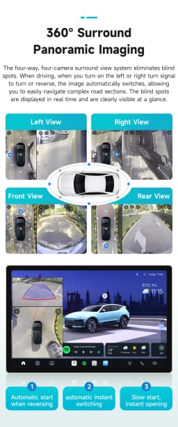 8G+256G AURAAI 2K Screen For Passat B7 B6 CC 2010-2015 Car Radio CarPlay Android Auto 4G WIFI GPS BT DSD ADAS Dual Mic 360Camera