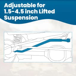 Adjustable Panhard Rod Track Bar for Jeep Cherokee XJ Wrangler TJ 1997-2006