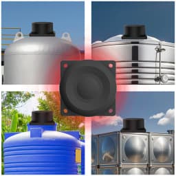 Tuya WiFi Ultrasonic Liquid Level Sensor 433MHz Remote Indoor/Outdoor Tank Level Monitor with APP Alarms for Household