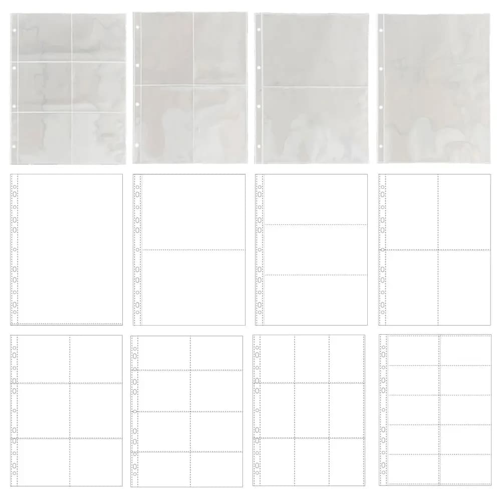 A4 Transparent Album Binder Photocards Holder Ins Book For Photo Card Stamp Organizer Student School Stationery Birthday Gifts