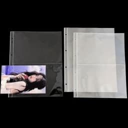 A4 Transparent Album Binder Photocards Holder Ins Book For Photo Card Stamp Organizer Student School Stationery Birthday Gifts