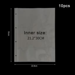 A4 Transparent Album Binder Photocards Holder Ins Book For Photo Card Stamp Organizer Student School Stationery Birthday Gifts