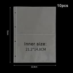 A4 Transparent Album Binder Photocards Holder Ins Book For Photo Card Stamp Organizer Student School Stationery Birthday Gifts