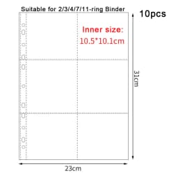 A4 Transparent Album Binder Photocards Holder Ins Book For Photo Card Stamp Organizer Student School Stationery Birthday Gifts