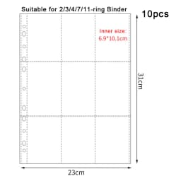 A4 Transparent Album Binder Photocards Holder Ins Book For Photo Card Stamp Organizer Student School Stationery Birthday Gifts