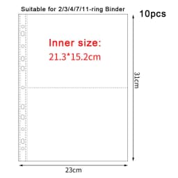 A4 Transparent Album Binder Photocards Holder Ins Book For Photo Card Stamp Organizer Student School Stationery Birthday Gifts