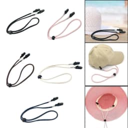 1Pc Elastic Hat Retainer Anti-lost Windproof Hat Strap Adjustable Hat Chin Cord Removable Hat Wind Rope Sun Hat Lanyard