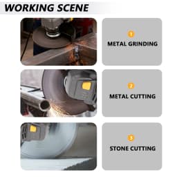 1000W 125MM Brushless Electric Angle GrinderCutting Machine Woodworking Power Tool For Makita 18V Battery #20