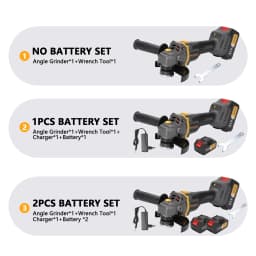 1000W 125MM Brushless Electric Angle GrinderCutting Machine Woodworking Power Tool For Makita 18V Battery #20