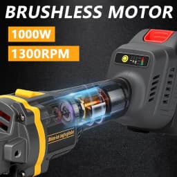 1000W 125MM Brushless Electric Angle GrinderCutting Machine Woodworking Power Tool For Makita 18V Battery #20