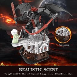988PCS The King of The Magic Rings Devil Building Set Dark Lord Monsters Vs Gandalf Sence Model Toy Gift for Adult Kids