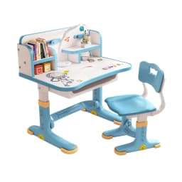 Widened Multi Separation Cartoon Pattern Desk Chair Set Kids Adjustable Height Study Table with Drawer Chair Set Study desk set